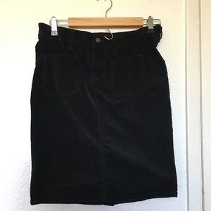 Black corduroy skirt ✨